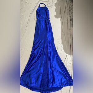 Le Chateau Royal Blue Strapless Dress